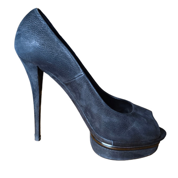 Le Silla suede black pumps platform heels size 9 - Picture 1 of 10